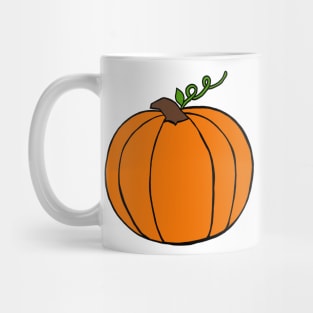 Plain orange pumpkin Mug